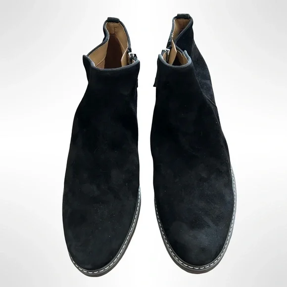 Sam Edelman Black Suede Ankle Booties - Picture 2 of 7